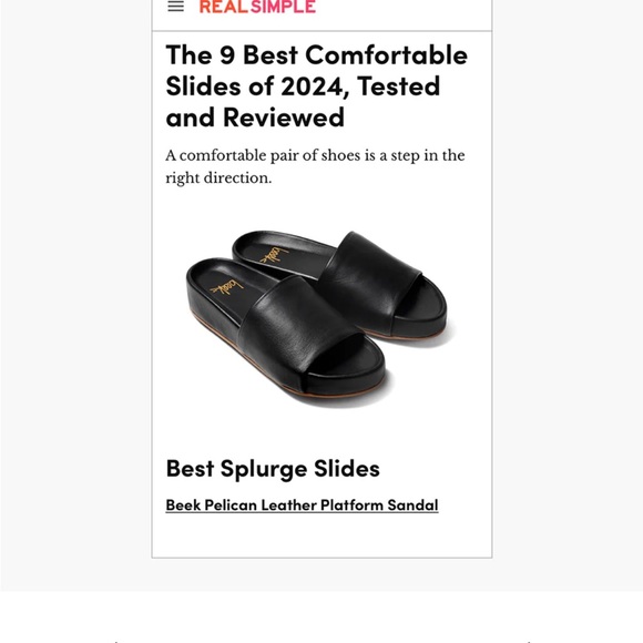 BEEK 🖤 Pelican sandal in black Sz 9 - Picture 13 of 13